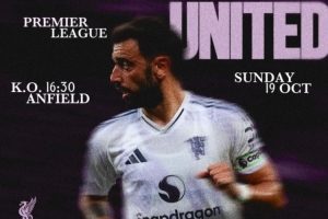曼联晒海报预热双红会：B费单人出镜