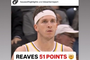 快攻被帽导致里夫斯失50+超级三双！拉拉维亚：我的错🤦‍♂️