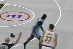 卢卡魔法来了！东契奇变向后撤步不仅晃趴文威连鞋子都骗出来了