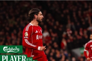 索博当选对阵维拉一役利物浦最佳球员,本赛季4次当选队内最佳 索博当选对阵维拉一役利物浦最佳球员,本赛季4次当选队内最佳