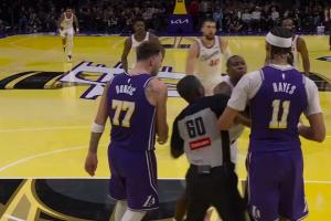 海斯为自己出头吃T！东契奇：我肯定会为他缴纳罚款