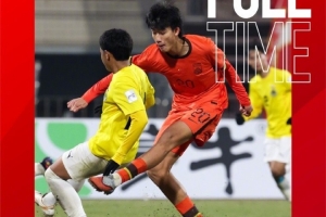 中国队12比0战胜文莱队，收获U17亚洲杯预选赛三连胜