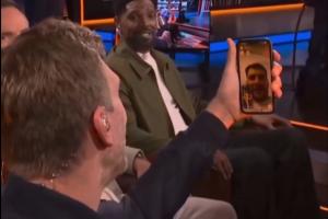 戏耍！德克&东契奇视频：你表现的不够好 所以我要去采访里夫斯了