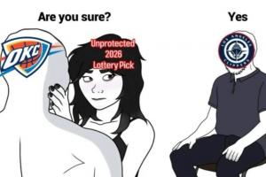 👿恐怖故事！多亏快船 联盟第一的雷霆拿状元签概率9.8%