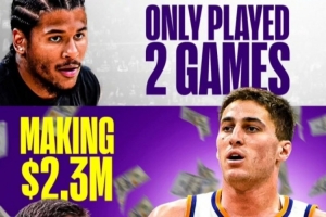 美媒:杰伦·格林本季薪水3500万仅打2场 吉莱斯皮230万能助队赢球