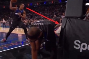 NBA官方：贝恩以违反体育道德的方式将球砸向对手 罚款35000刀