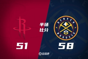 半场战报-火箭落后掘金7分 申京&杜兰特各14分 约基奇12+5+6