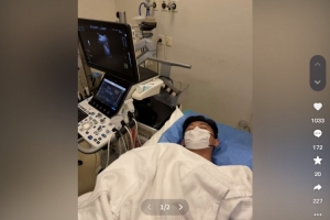 蒋圣龙社媒晒照：陪伴身体六个月的积液 说再见👋