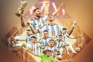 永载史册！阿根廷队社媒晒海报，纪念问鼎卡塔尔世界杯三周年