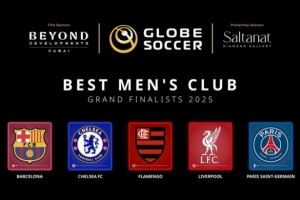 环足奖最佳男足俱乐部候选：巴萨、蓝军、弗拉门戈、利物浦、巴黎