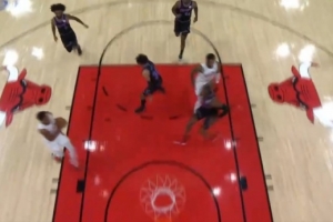 螳臂当车！亨特反击接米切尔助攻单臂隔人暴扣