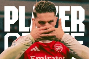 点射破门！约克雷斯当选本轮英超阿森纳队内最佳球员