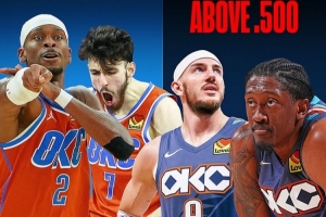 未来赛程不易！雷霆目前25胜 但仅6场是赢胜率50%+球队