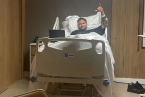 快34岁了！内马尔晒病床照确认接受手术，目标是参加2026世界杯