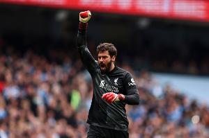 阿利松：热刺在最后20分钟进行了疯狂反扑，但我们勇敢守住了胜果