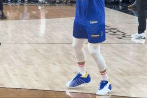 😘库里致敬麦迪！库里战魔术赛前训练上脚TMac 3s！