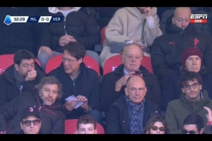 前尤文主席阿涅利现场看米兰比赛，阿莱格里：赛后我们会一起吃饭