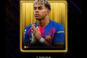 55场18球23助！官方：亚马尔荣获2025环足奖的马拉多纳奖