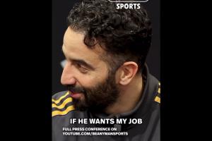 阿莫林调侃：B费治疗后也会去看训练，我不知道他是不是想取代我