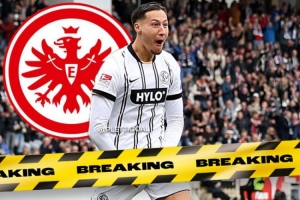 记者：法兰克福800万欧签22岁前锋埃布努塔利布达协议，签约5年半