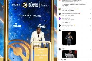 获最佳复出奖！博格巴：奖杯属于每个相信我的人，感谢从未放弃我