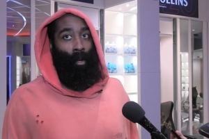 小卡轰55分！哈登：队史纪录本来应该是他的 但他罚丢了一个球