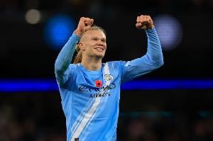 本赛季英超前锋参与进球榜：哈兰德领跑，埃基蒂克、佩德罗在列