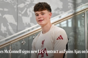 荷媒：利物浦1月可能提前召回麦康奈尔 他在阿贾克斯6个月只踢7场