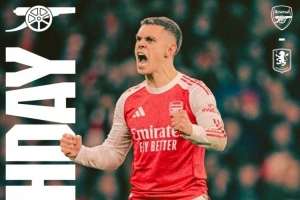 强强对话！阿森纳发布对阵维拉海报，特罗萨德单人出镜