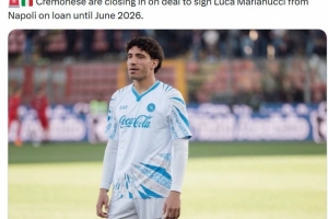 罗马诺：克雷莫内塞将租借那不勒斯后卫马里亚努奇