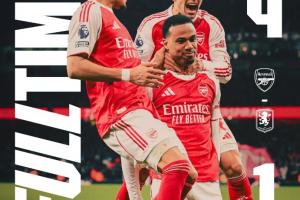 TA：阿森纳拿下一场争冠关键时刻的重要胜利，展现他们的争冠决心