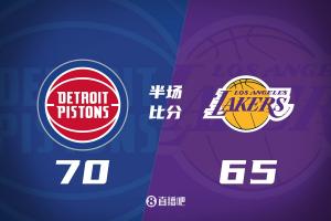 詹姆斯生日夜半场手感火热砍15分 湖人落后活塞5分进入下半场