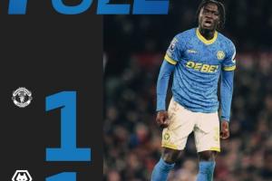 老特拉福德送爱心！狼队19轮仅拿3分，分别平曼联、热刺和布莱顿