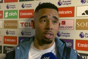 热苏斯：今天赢球是因为我们的心态，加布热爱防守就像我热爱进攻