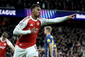 加布里埃尔加盟阿森纳以来联赛打进19球，英超后卫同期最多