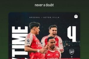 F1车手汉密尔顿INS快拍晒阿森纳本轮赢球海报：从未怀疑过！