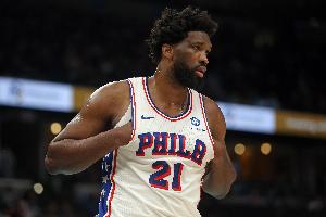 希望保持！恩比德近5战场均27.2分7.8板4助1.6帽 真实命中率57.9%